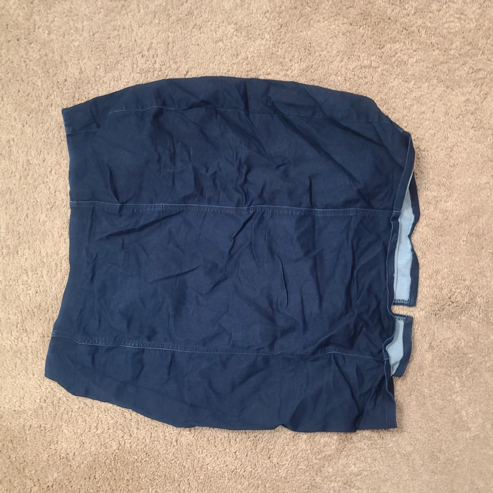 Dark Blue Denim Skirt